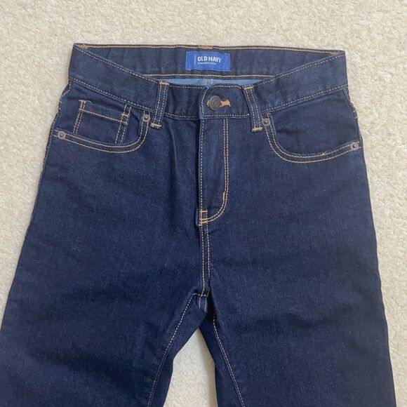 Old Navy dark straight leg high waist jeans 14 - Picture 2 of 13